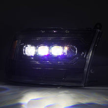 Load image into Gallery viewer, AlphaRex LED Projector Headlights Dodge Ram (09-18) [3D Ice-Cube LED - NOVA Series w/ DRL] Black / Chrome / Jet Black Alternate Image