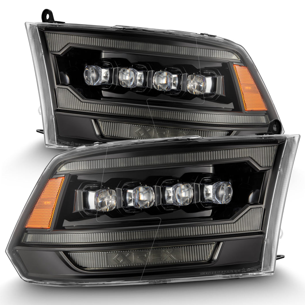 AlphaRex LED Projector Headlights Dodge Ram (09-18) [3D Ice-Cube LED -