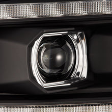 Load image into Gallery viewer, AlphaRex LED Projector Headlights Dodge Ram (09-18) [5th Gen Version LUXX Series - DRL Light Tube] Alpha-Black / Black / Chrome - Black / w/ Converter Alternate Image