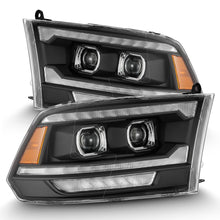 Load image into Gallery viewer, AlphaRex Projector Headlights Dodge Ram (09-18) G2 Version Pro Series - Sequential - Alpha-Black / Black / Chrome - Black Alternate Image