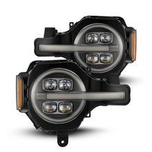 Load image into Gallery viewer, AlphaRex LED Projector Headlights Ford Bronco (21-23) Bronco Raptor (22-23) [3D Ice-Cube LED - NOVA Series w/ DRL] Alpha-Black or Black - Black Alternate Image