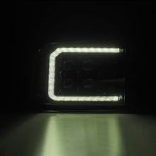 Load image into Gallery viewer, AlphaRex LED Projector Headlights Ford Excursion (05-07) [3D Ice-Cube LED - NOVA Series w/ DRL] Alpha-Black or Black - Alpha-Black Alternate Image