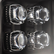 Load image into Gallery viewer, AlphaRex LED Projector Headlights Ford Super Duty (05-07) [3D Ice-Cube LED - NOVA Series w/ DRL] Alpha-Black or Black Alternate Image