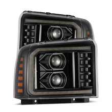 Load image into Gallery viewer, AlphaRex Projector Headlights Ford Super Duty (05-07) Pro Series - Sequential - Alpha-Black or Black - Alpha-Black Alternate Image