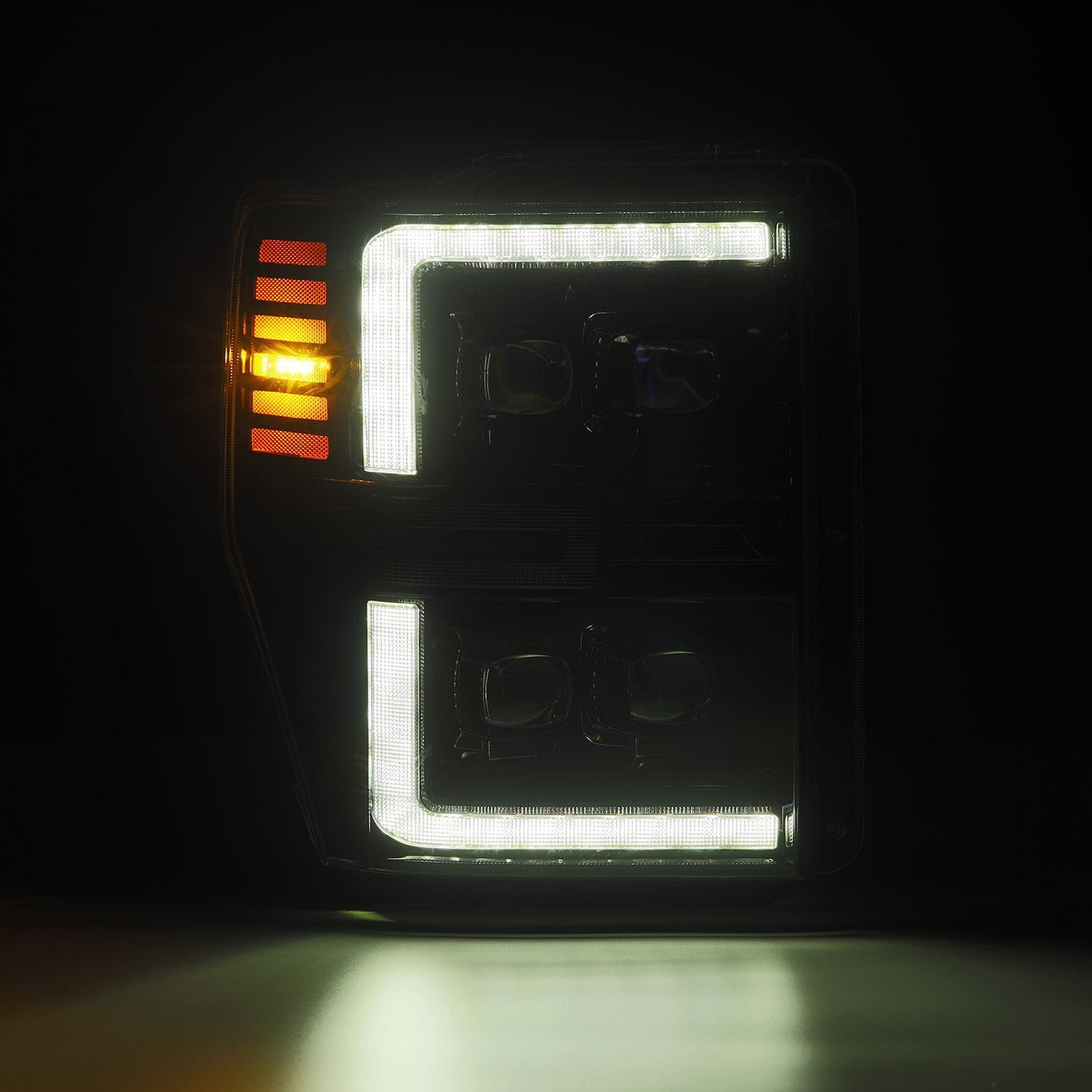 Excursion Interor Led AlphaRex LED Projector Headlights Ford Excursion (08-10) [3D Ice-Cube