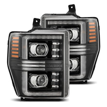 Load image into Gallery viewer, AlphaRex Projector Headlights Ford Super Duty (08-10) Pro Series - Sequential - Alpha-Black or Black - Black Alternate Image