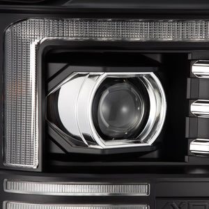 AlphaRex Projector Headlights Ford Excursion (08-10) Pro Series - Sequential - Alpha-Black or Black