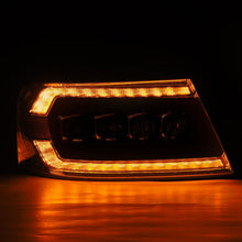 Load image into Gallery viewer, AlphaRex LED Projector Headlights Ford F150 (04-08) [3D Ice-Cube LED - NOVA Series w/ DRL] Alpha-Black / Black / Chrome - Alpha-Black Alternate Image