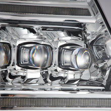 Load image into Gallery viewer, AlphaRex LED Projector Headlights Lincoln Mark LT (06-08) [3D Ice-Cube LED - NOVA Series w/ DRL] Alpha-Black / Black / Chrome - Alpha-Black Alternate Image