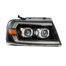 Load image into Gallery viewer, AlphaRex LED Projector Headlights Lincoln Mark LT (06-08) [LUXX Series - DRL Light Tube] Black / Chrome / Alpha-Black Alternate Image