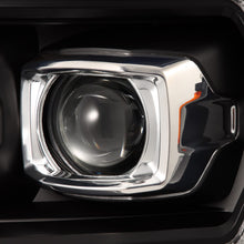 Load image into Gallery viewer, AlphaRex LED Projector Headlights Lincoln Mark LT (06-08) [LUXX Series - DRL Light Tube] Black / Chrome / Alpha-Black Alternate Image