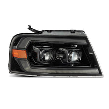 Load image into Gallery viewer, AlphaRex LED Projector Headlights Lincoln Mark LT (06-08) [LUXX Series - DRL Light Tube] Black / Chrome / Alpha-Black Alternate Image