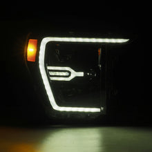 Load image into Gallery viewer, AlphaRex LED Projector Headlights Ford F150 / F150 Raptor (21-23) [LUXX Series - DRL Light Tube] Alpha-Black or Black Alternate Image