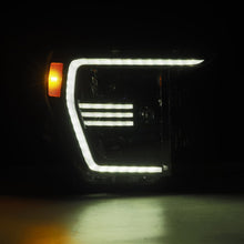 Load image into Gallery viewer, AlphaRex Projector Headlights Ford F150 w/ Halogen Headlights Only (21-23) Pro Series - Sequential - Alpha-Black or Black - Alpha-Black Alternate Image