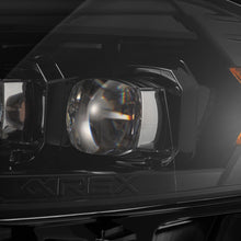 Load image into Gallery viewer, AlphaRex LED Projector Headlights Ford Mustang (18-22) S550 [3D Ice-Cube LED - NOVA Series w/ DRL] Alpha-Black or Black - Tribar DRL / Black Alternate Image