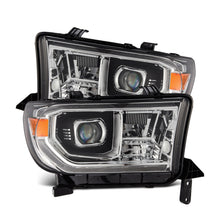 Load image into Gallery viewer, AlphaRex LED Projector Headlights Toyota Sequoia (08-17) [G2 Version LUXX Series - DRL Light Tube] Alpha-Black / Black / Chrome Alternate Image