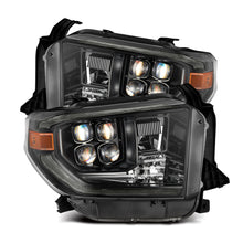 Load image into Gallery viewer, AlphaRex LED Projector Headlights Toyota Tundra (14-21) [MK II NOVA Series w/ DRL &amp; Level Adjuster] Alpha-Black / Black / Chrome - Alpha-Black / w/ Converter Alternate Image