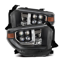 Load image into Gallery viewer, AlphaRex LED Projector Headlights Toyota Tundra (14-21) [MK II NOVA Series w/ DRL &amp; Level Adjuster] Alpha-Black / Black / Chrome - Black / w/ Converter Alternate Image