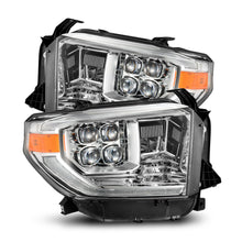 Load image into Gallery viewer, AlphaRex LED Projector Headlights Toyota Tundra (14-21) [MK II NOVA Series w/ DRL &amp; Level Adjuster] Alpha-Black / Black / Chrome - Chrome / w/ Converter Alternate Image