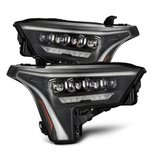 Load image into Gallery viewer, AlphaRex LED Projector Headlights Toyota Tundra/Sequoia (22-26) [NOVA Series w/ DRL] Alpha-Black or Black - Black w/ White DRL / Stock LED Alternate Image
