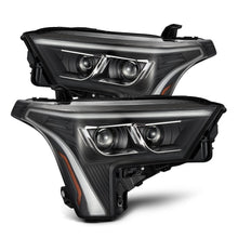 Load image into Gallery viewer, AlphaRex LED Projector Headlights Toyota Sequoia (22-23) [LUXX Series - DRL Light Tube] Alpha-Black or Black - Black w/ White DRL / Stock Reflector Alternate Image