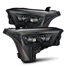 Load image into Gallery viewer, AlphaRex LED Projector Headlights Toyota Sequoia (22-23) [LUXX Series - DRL Light Tube] Alpha-Black or Black - Alpha-Black w/ White DRL / Stock Reflector Alternate Image