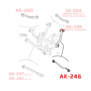 Godspeed Toe Arms Dodge Charger (06-21) Challenger (08-21) Adjustable Rear Pair