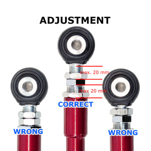 Godspeed Toe Arms Dodge Charger (06-21) Challenger (08-21) Adjustable Rear Pair