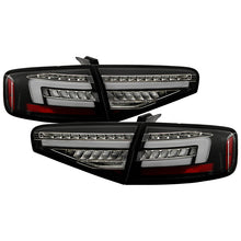 Load image into Gallery viewer, Spyder LED Tail Lights Audi A4 (2013-2016) [Sequential LED Turn Signal] Clear Light Bar Parking Lights Alternate Image