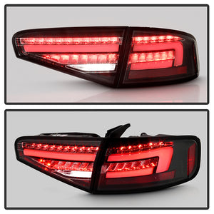 Spyder LED Tail Lights Audi A4 (2013-2016) [Sequential LED Turn Signal] Clear Light Bar Parking Lights