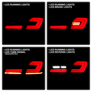 Spyder LED Tail Lights BMW 5 Series F10 / F18 / M5 (11-17) [Sequential LED Turn Signal] Clear Lens