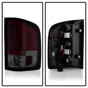 Spyder LED Tail Lights Chevy Silverado 1500 (07-13) 2500HD/3500HD (07-14) Black / Black Smoke / Red Smoke / Red Clear