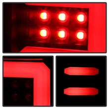 Load image into Gallery viewer, Spyder LED Tail Lights Chevy Silverado 1500 (14-18) 2500HD/3500HD (15-19) Bulb Type Only [Light Bar LED] Black / All Black / Black Smoke / Red Clear Alternate Image