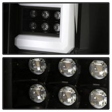 Load image into Gallery viewer, Spyder LED Tail Lights Chevy Silverado 1500 (16-18) 2500/3500 HD (16-19) w/ Factory LED [Light Bar LED] Smoke / Red - All Black Alternate Image