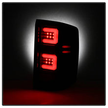 Load image into Gallery viewer, Spyder LED Tail Lights Chevy Silverado 1500 (16-18) 2500/3500 HD (16-19) w/ Factory LED [Light Bar LED] Smoke / Red - All Black Alternate Image