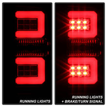 Load image into Gallery viewer, Spyder LED Tail Lights Chevy Silverado 1500 (16-18) 2500/3500 HD (16-19) w/ Factory LED [Light Bar LED] Smoke / Red - All Black Alternate Image