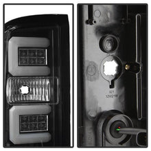 Load image into Gallery viewer, Spyder LED Tail Lights Chevy Silverado 1500 (16-18) 2500/3500 HD (16-19) w/ Factory LED [Light Bar LED] Smoke / Red - All Black Alternate Image