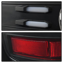 Load image into Gallery viewer, Spyder LED Tail Lights Chevy Silverado 1500 (16-18) 2500/3500 HD (16-19) w/ Factory LED [Light Bar LED] Smoke / Red - All Black Alternate Image