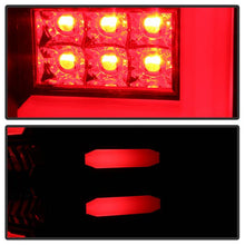 Load image into Gallery viewer, Spyder LED Tail Lights Chevy Silverado 1500 (16-18) 2500/3500 HD (16-19) w/ Factory LED [Light Bar LED] Smoke / Red - All Black Alternate Image