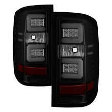 Load image into Gallery viewer, Spyder LED Tail Lights Chevy Silverado 1500 (16-18) 2500/3500 HD (16-19) w/ Factory LED [Light Bar LED] Smoke / Red - All Black Smoke Alternate Image