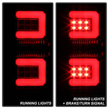 Load image into Gallery viewer, Spyder LED Tail Lights Chevy Silverado 1500 (16-18) 2500/3500 HD (16-19) w/ Factory LED [Light Bar LED] Smoke / Red - All Black Alternate Image