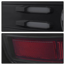 Load image into Gallery viewer, Spyder LED Tail Lights Chevy Silverado 1500 (16-18) 2500/3500 HD (16-19) w/ Factory LED [Light Bar LED] Smoke / Red - All Black Alternate Image
