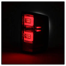 Load image into Gallery viewer, Spyder LED Tail Lights Chevy Silverado 1500 (16-18) 2500/3500 HD (16-19) w/ Factory LED [Light Bar LED] Smoke / Red - All Black Alternate Image