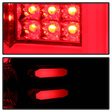 Load image into Gallery viewer, Spyder LED Tail Lights Chevy Silverado 1500 (16-18) 2500/3500 HD (16-19) w/ Factory LED [Light Bar LED] Smoke / Red - All Black Alternate Image