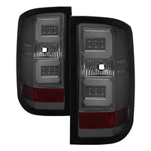 Load image into Gallery viewer, Spyder LED Tail Lights Chevy Silverado 1500 (16-18) 2500/3500 HD (16-19) w/ Factory LED [Light Bar LED] Smoke / Red Alternate Image
