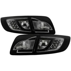 Spyder LED Tail Lights Mazda 3 Sedan (2003-2008) Black Smoke