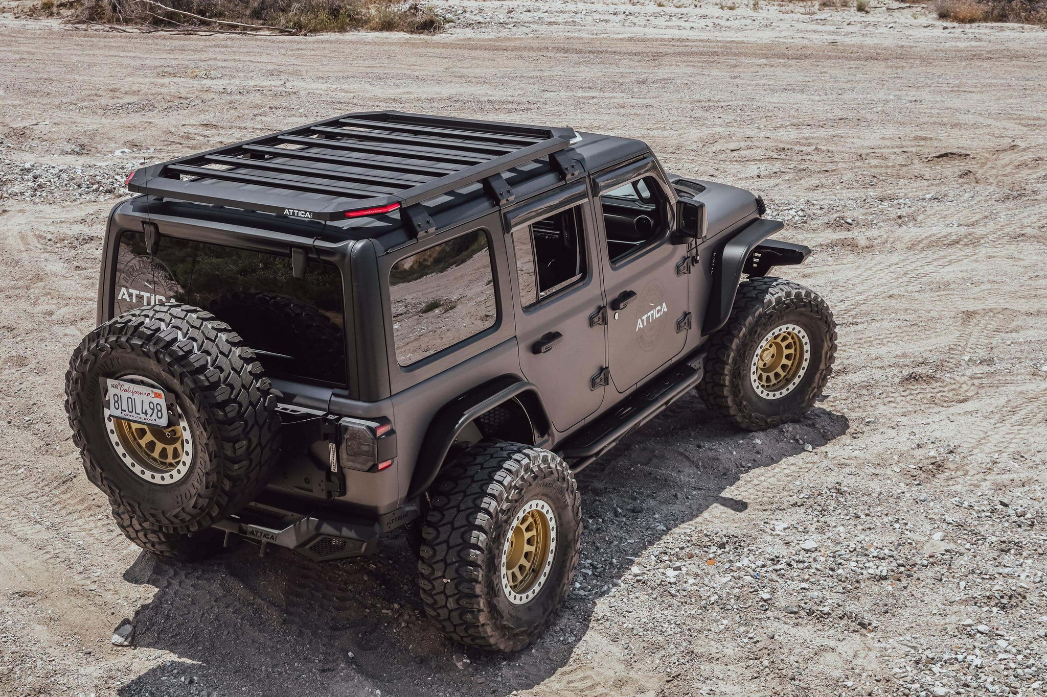 Attica 4x4 Roof Rack Jeep Wrangler JL (2018-2023) Aluminum w/ Corner L