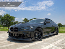Load image into Gallery viewer, AutoTecknic Front Aero Lip BMW G80 M3 G82 G83 M4 (2021-2026) Motorsports - Dry Carbon Fiber - G80 M3 / No Alternate Image