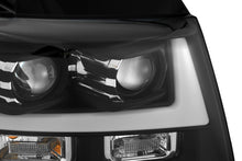 Load image into Gallery viewer, AlphaRex LED Projector Headlights Chevy Tahoe (07-14) [LUXX Series - DRL Light Tube] Black or Chrome - Black Alternate Image