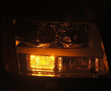 Load image into Gallery viewer, AlphaRex LED Projector Headlights Chevy Tahoe (07-14) [LUXX Series - DRL Light Tube] Black or Chrome - Black Alternate Image